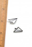 Paper Airplane Stud Earrings